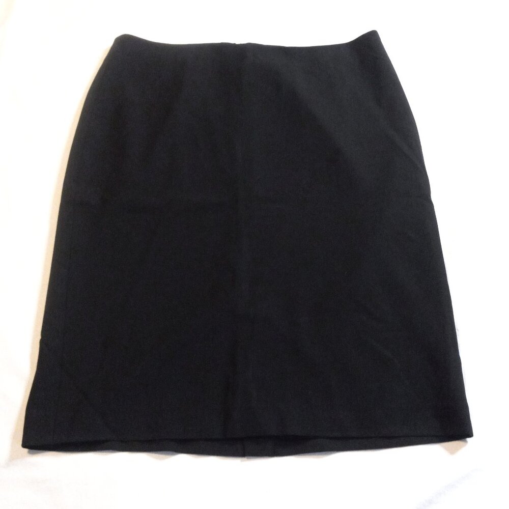 Talbots 23" Black Straight Skirt Size 10